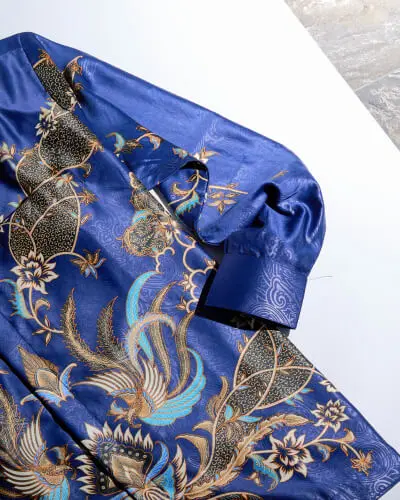 kemeja batik pria lengan panjang grosir