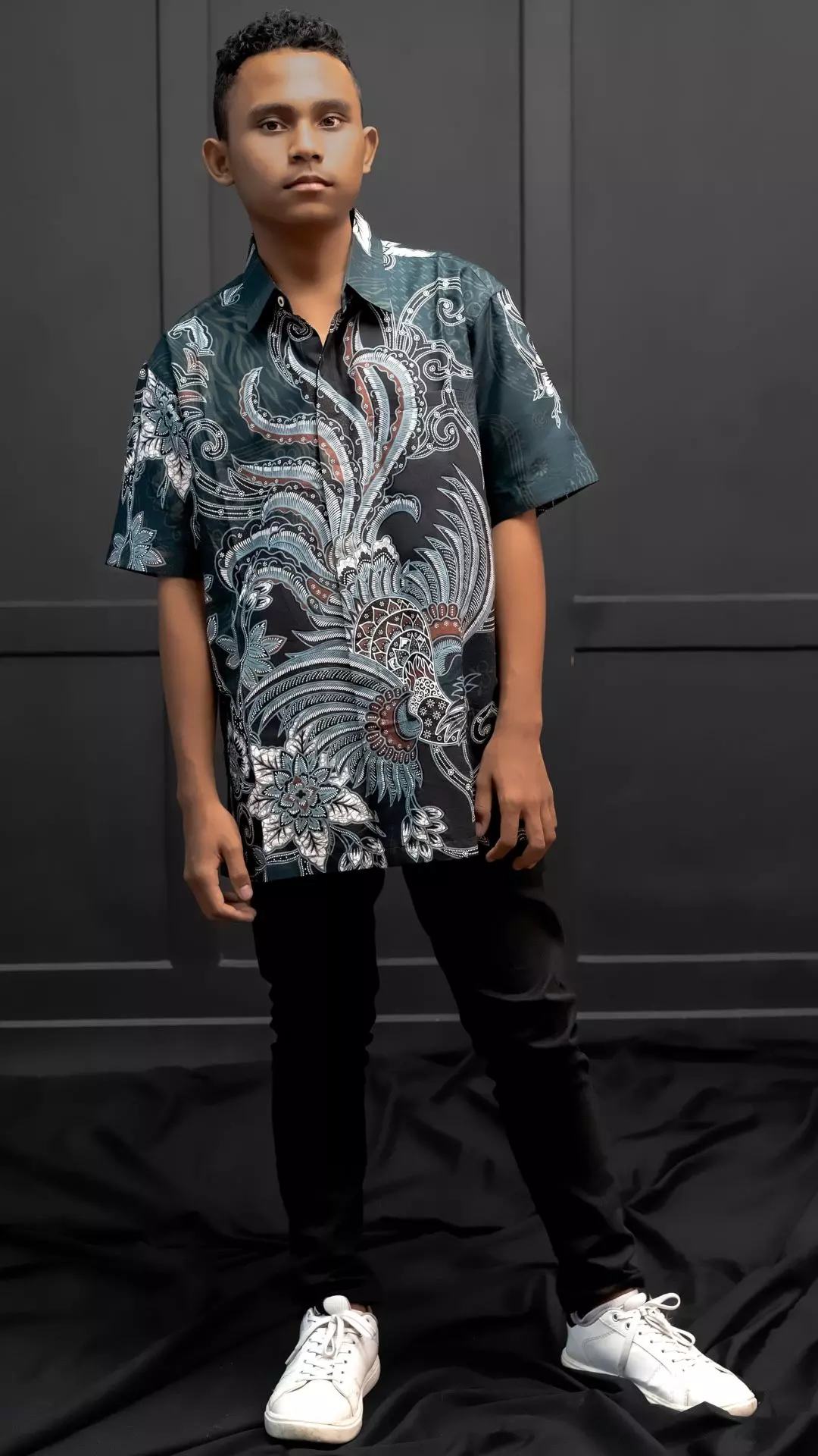 Kemeja Dewasa Batik Majapahit Lengan Pendek BC Pola Motif 21124