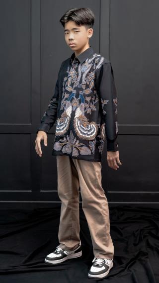 Kemeja Dewasa Batik Majapahit Lengan Panjang BC Pola Motif 44346
