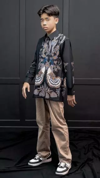Kemeja Dewasa Batik Majapahit Lengan Panjang BC Pola Motif 44346