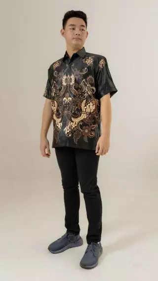 Jas Dewasa  Batik Majapahit Lengan Pendek Furing Dormill Pola Motif 74114