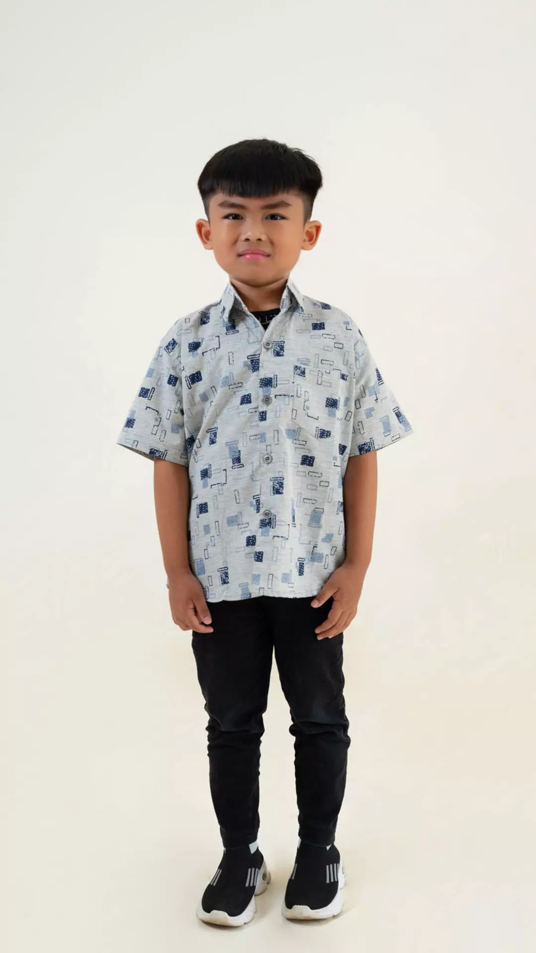 Kemeja Anak Yardriss Warna Lengan Pendek Motif I02-888