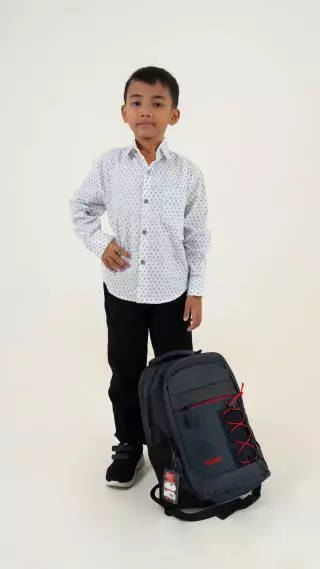 Kemeja Anak Yardriss Warna Lengan Panjang  Motif I02-878