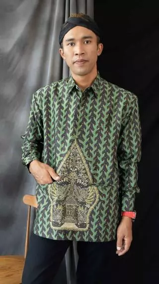 Jas Batik Dewasa Majapahit Lengan Panjang BC Furing Dormill Pola 1673