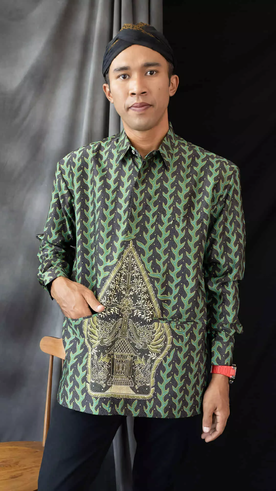 Jas Batik Dewasa Majapahit Lengan Panjang BC Furing Dormill Pola 1673