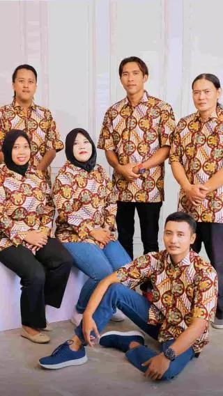 Kemeja Batik Dewasa Majapahit Couple Lengan Panjang Motif 189704