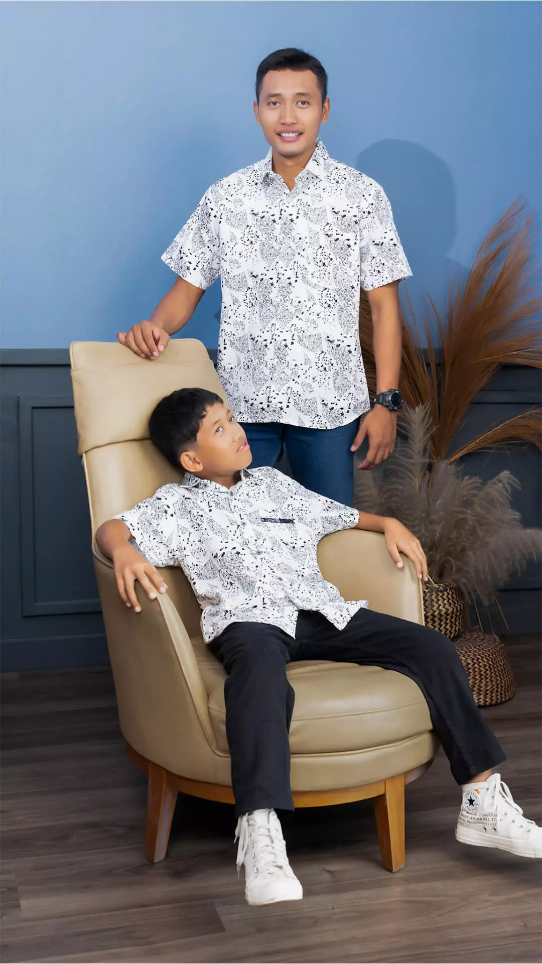 Kemeja Dewasa Zigger Lengan Pendek BC Motif POI-44329